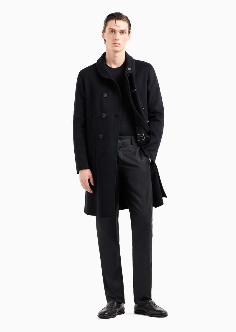 GIORGIO ARMANI Icon double-breasted coat in double cashmere outlook