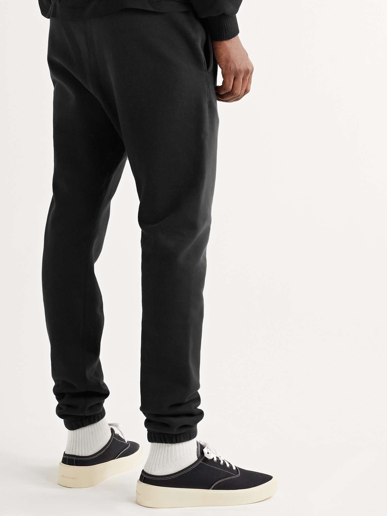 The Vintage Tapered Fleece-Back Cotton-Jersey Sweatpants - 4