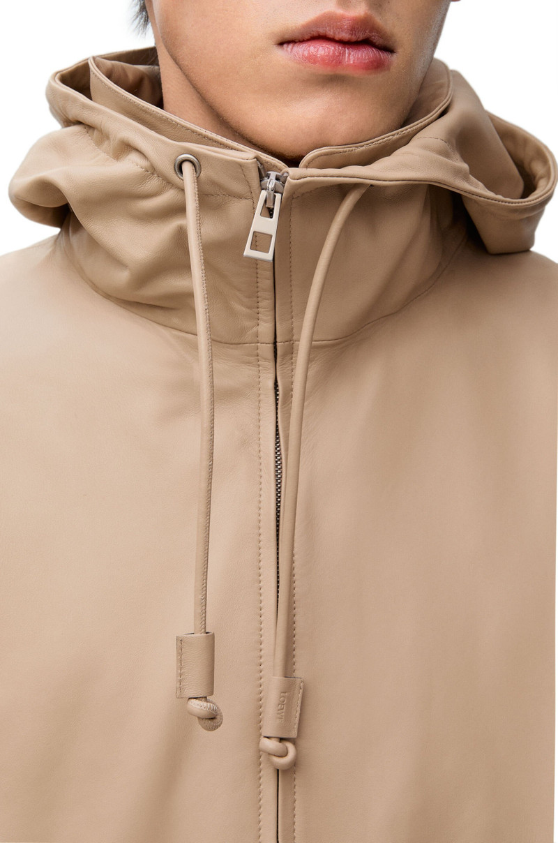 Hooded jacket in nappa lambskin 6