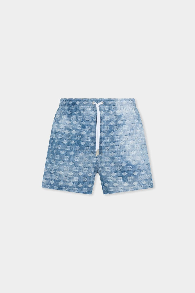 D2 MONOGRAM MIDI SWIM BOXER 1