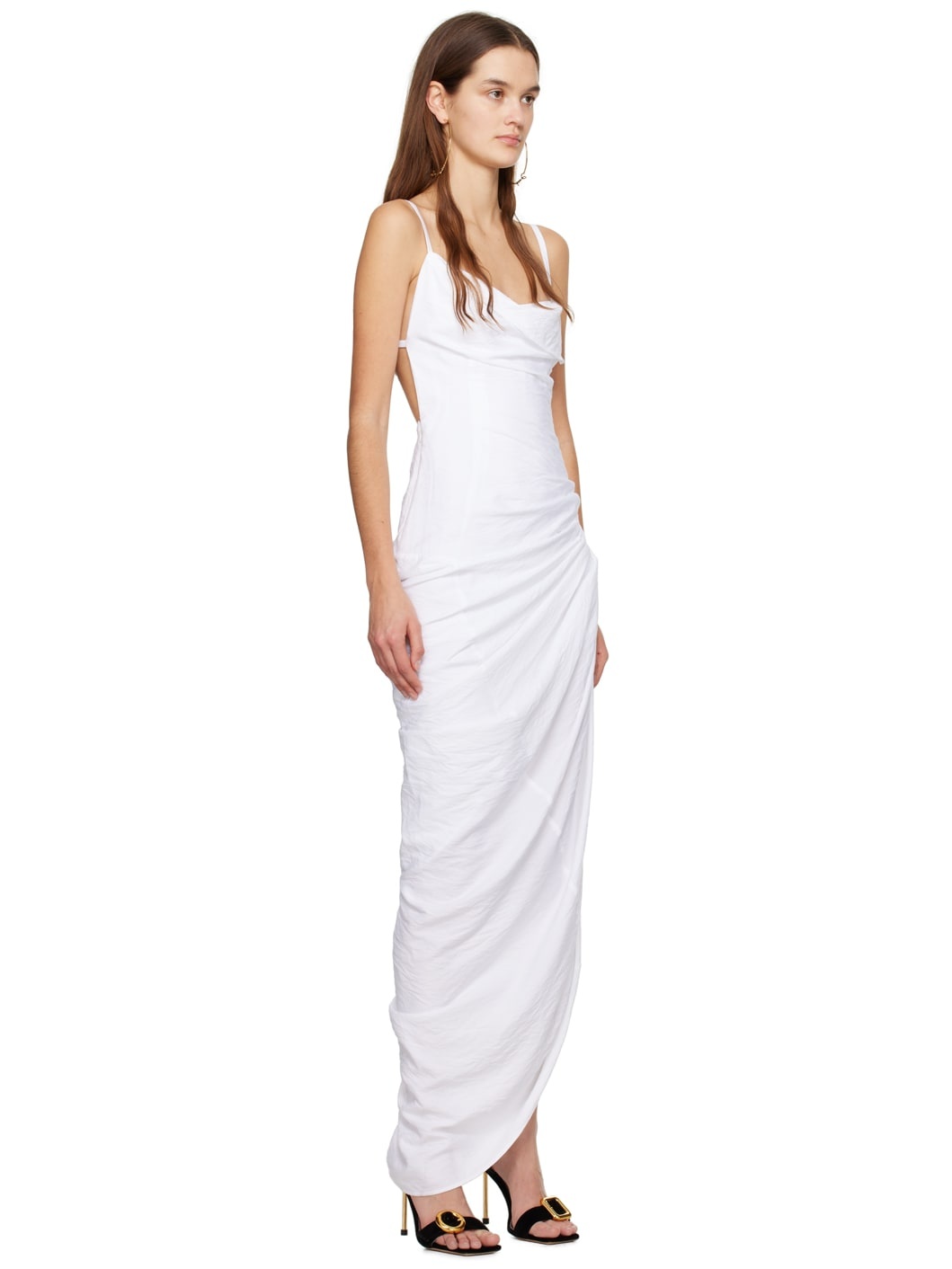 White Les Classiques 'La robe Saudade longue' Maxi Dress - 2