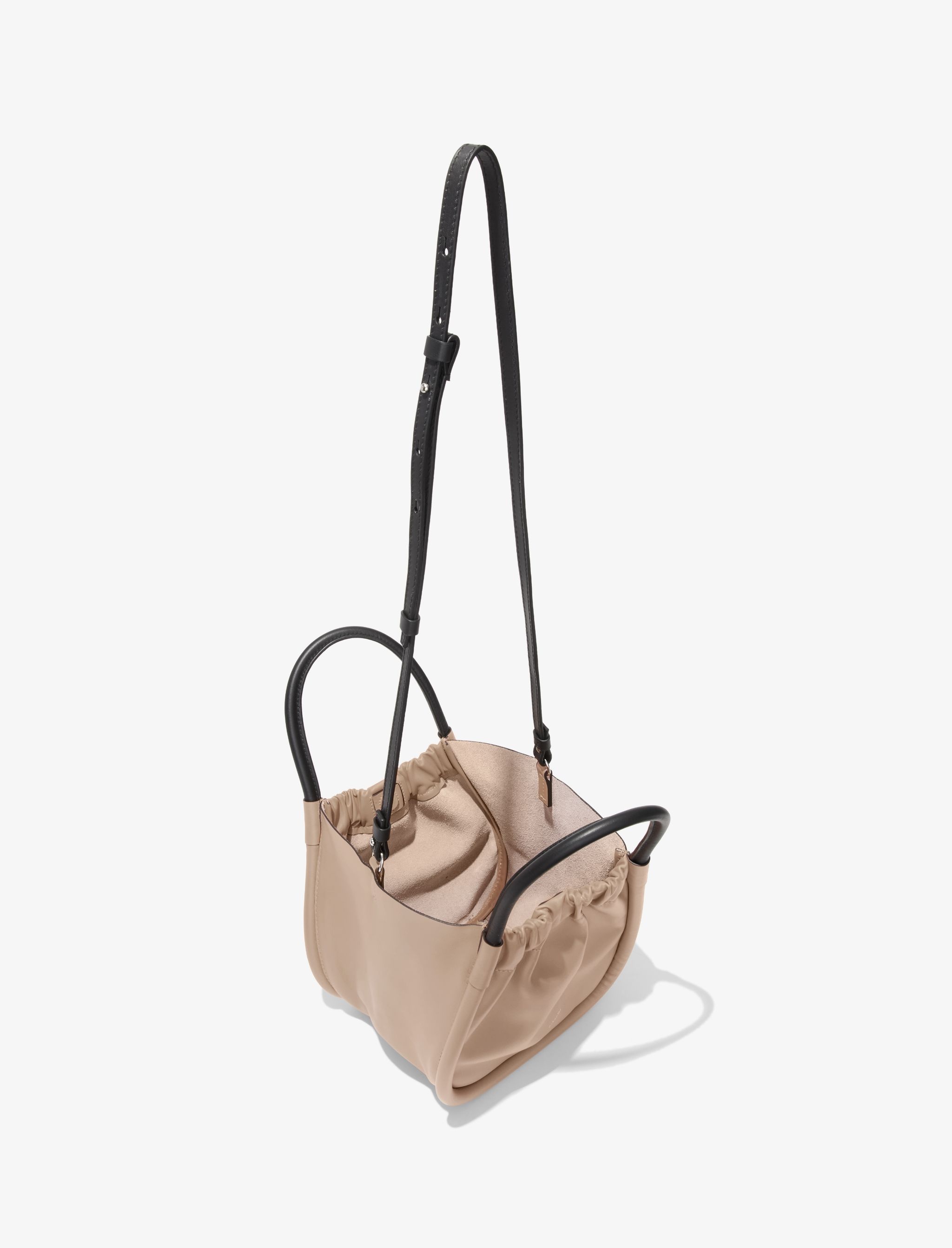 Small Ruched Crossbody Tote - 5