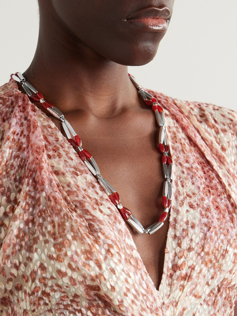 Isabel Marant Sahale Silver-tone Beaded Necklace outlook