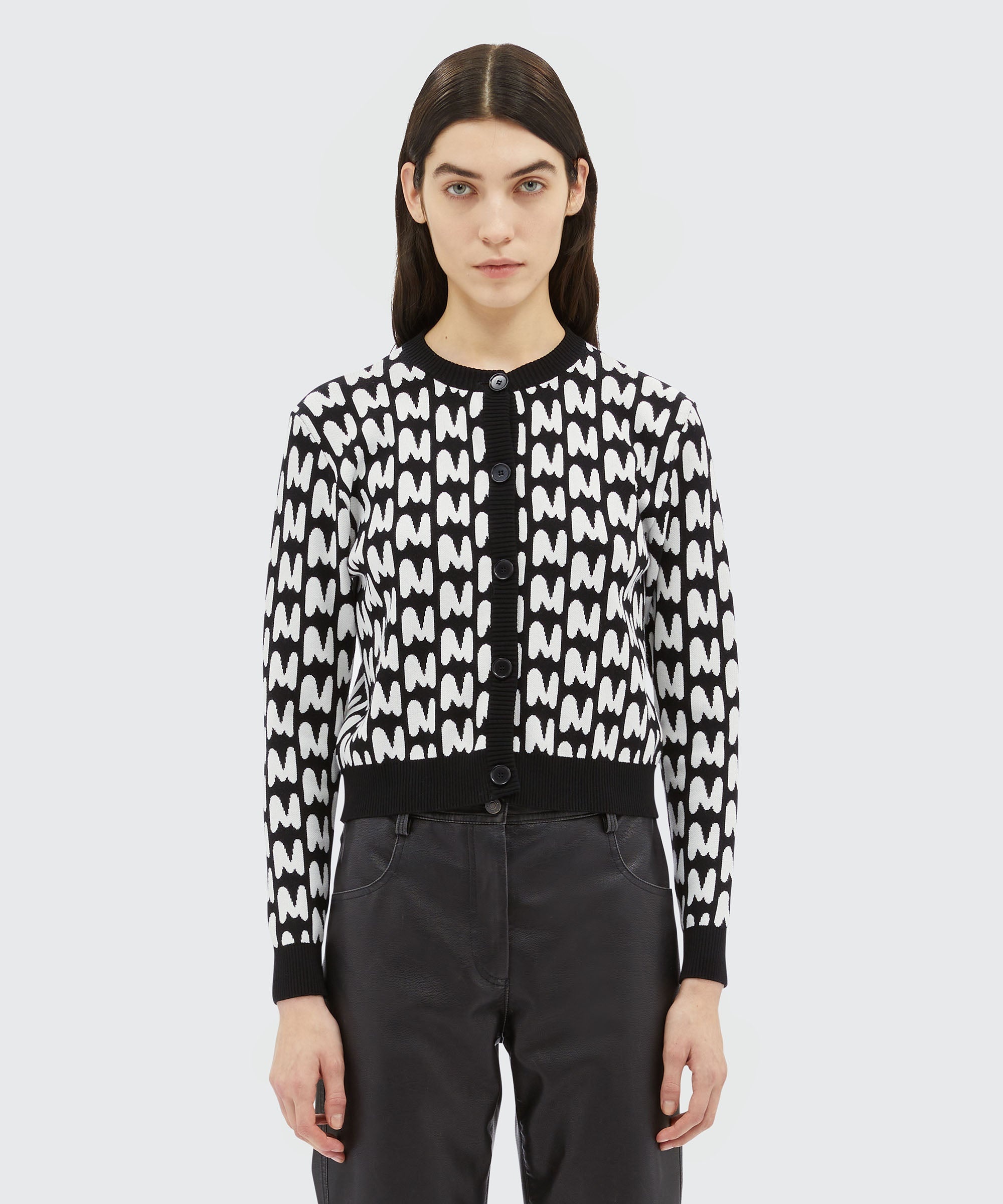 Jacquard "TheMwave" cardigan - 2