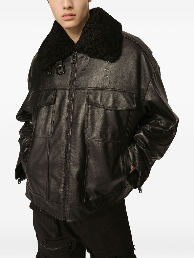 zip-up leather jacket 5