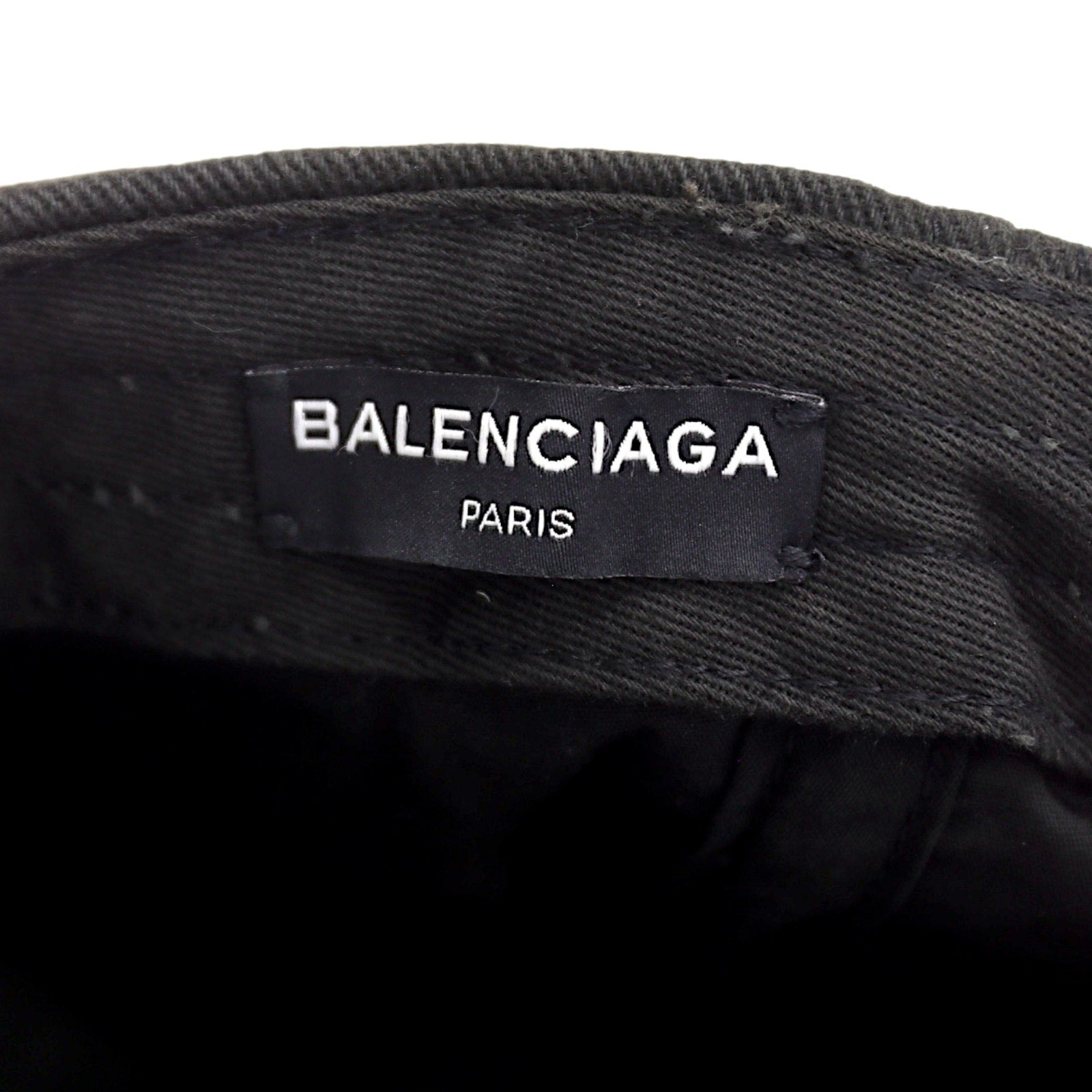 Balenciaga Embroidered Logo Cap - Washed Black - 9
