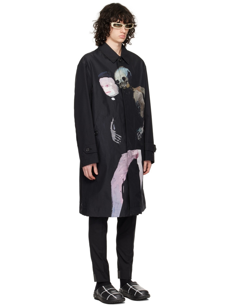 Black Print Coat 2