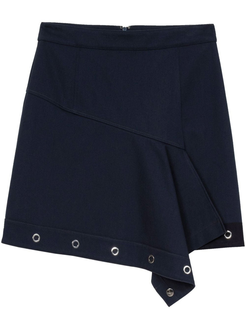 deconstructed cotton asymmetric skirt 1