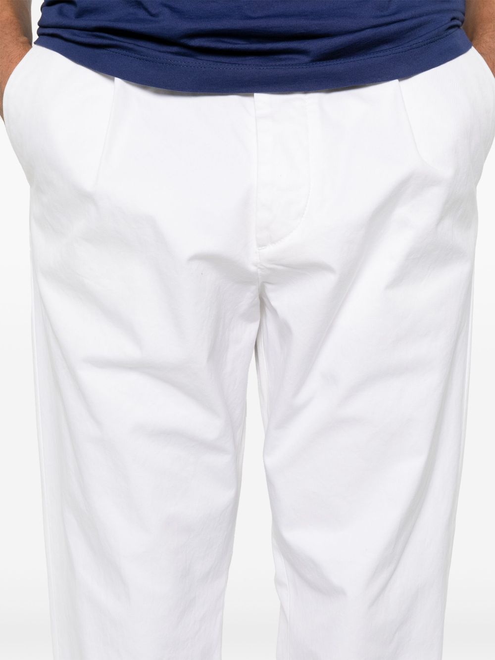 pleated cotton trousers - 5