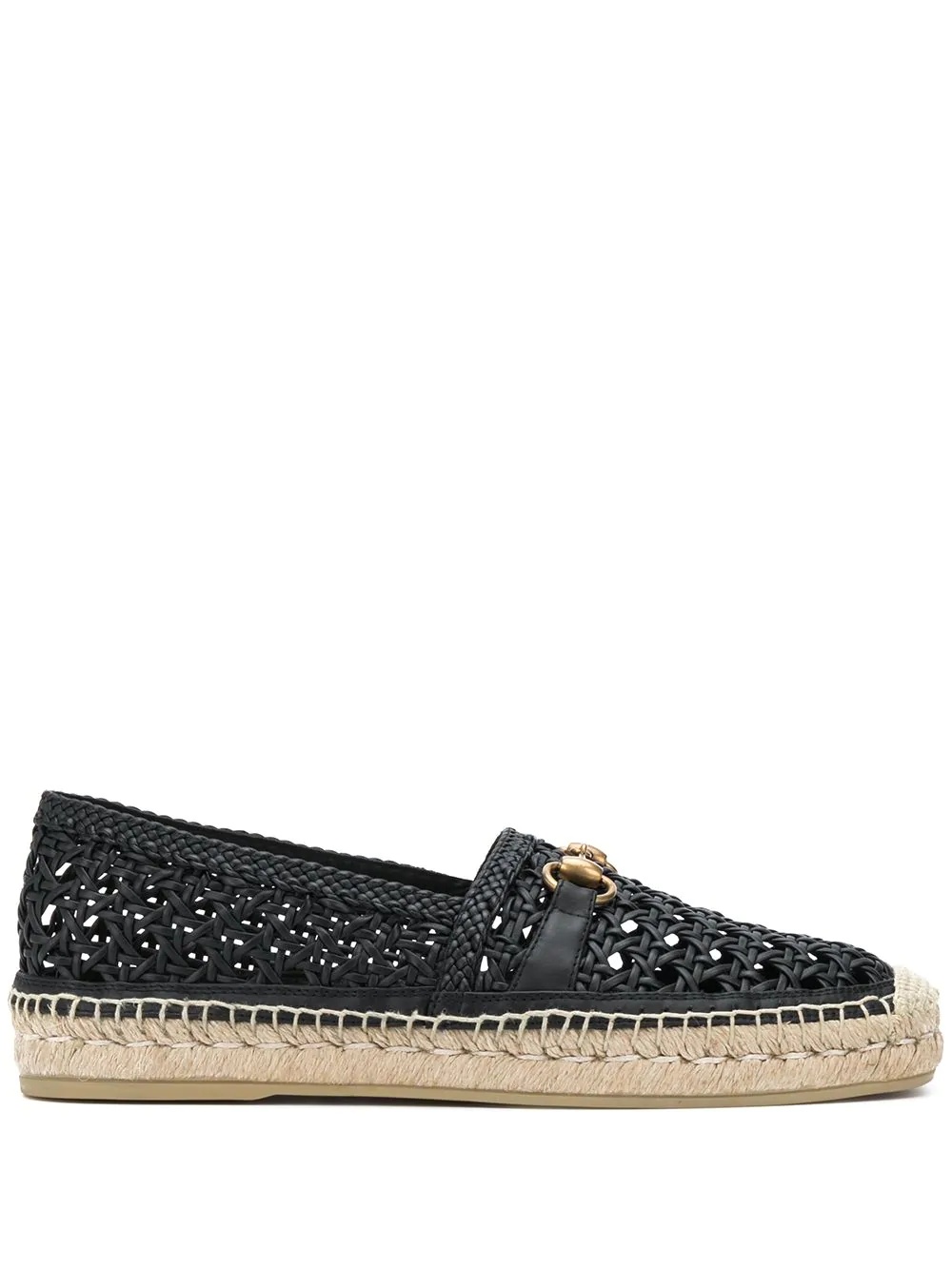 Horsebit woven espadrilles - 1