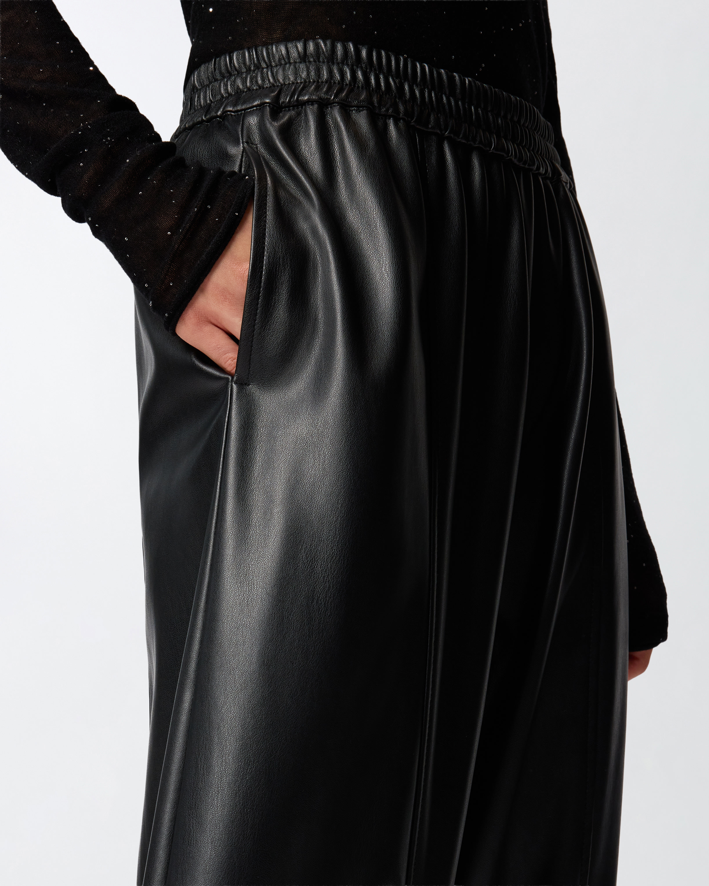 FAUX LEATHER BALLOON TROUSERS - 5