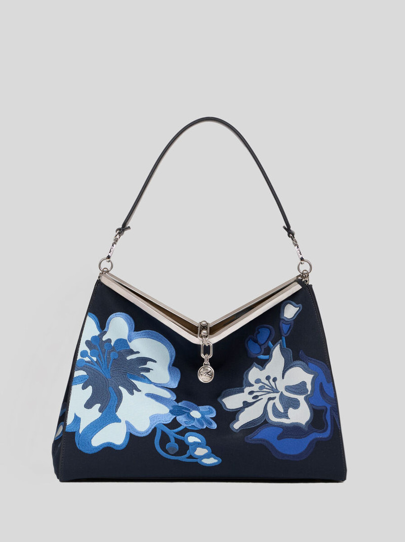 LARGE VELA BAG WITH FLORAL MOTIF 1