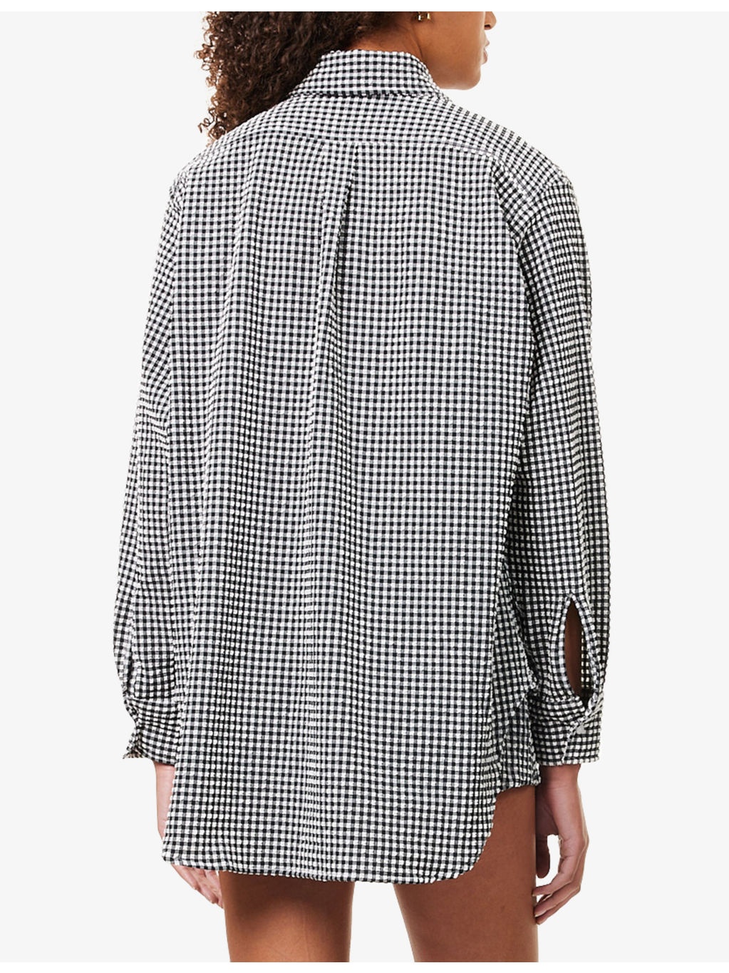 Gingham Seersucker Woven Shirt - 4