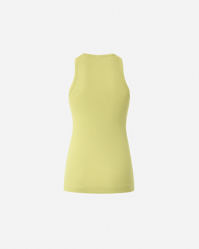 PINKO RIBBED TANK TOP WITH BIRD LOGO outlook