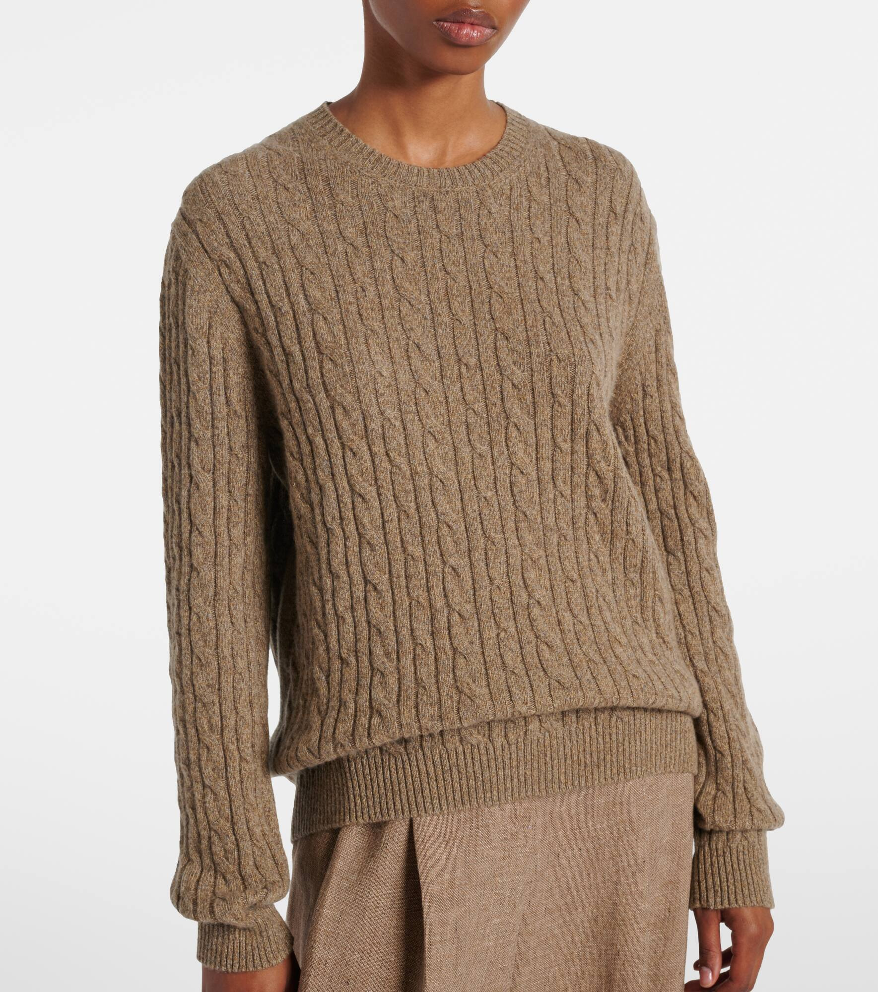 Cable-knit cashmere sweater - 6