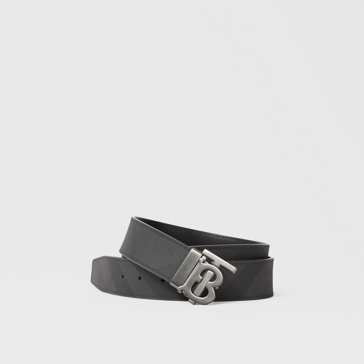 Reversible Monogram Motif London Check Belt - 1