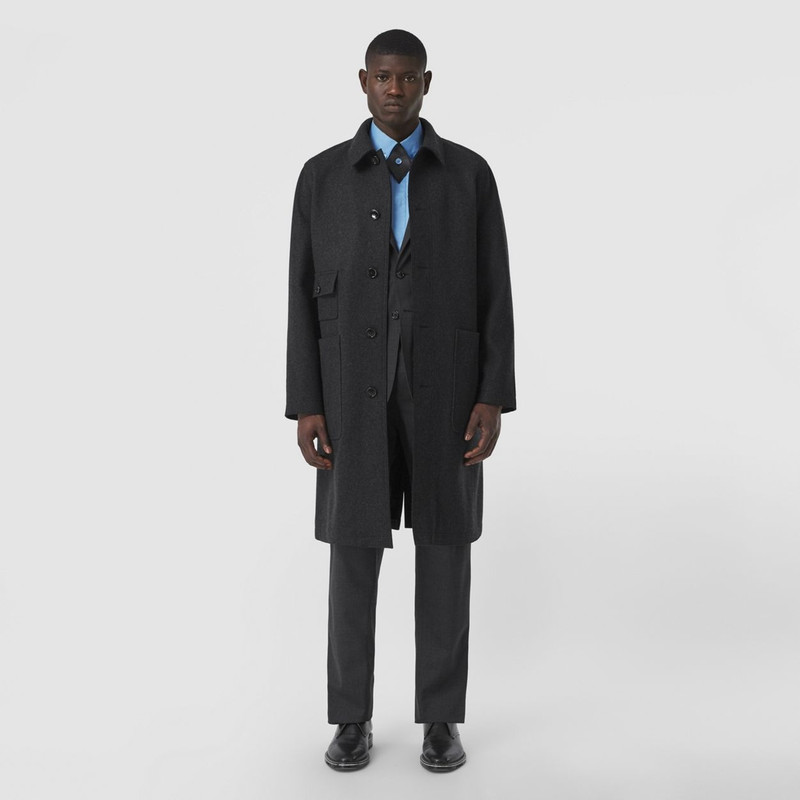 Burberry Pocket Detail Wool Lab Coat outlook