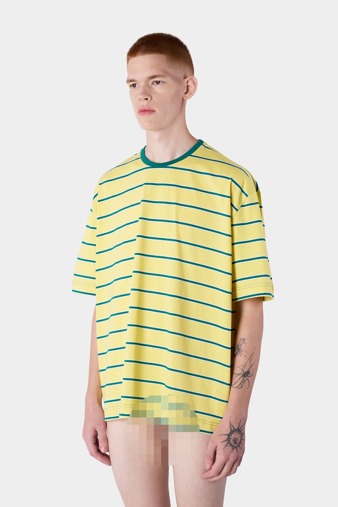STRIPED OVER T-SHIRT / yellow - 3