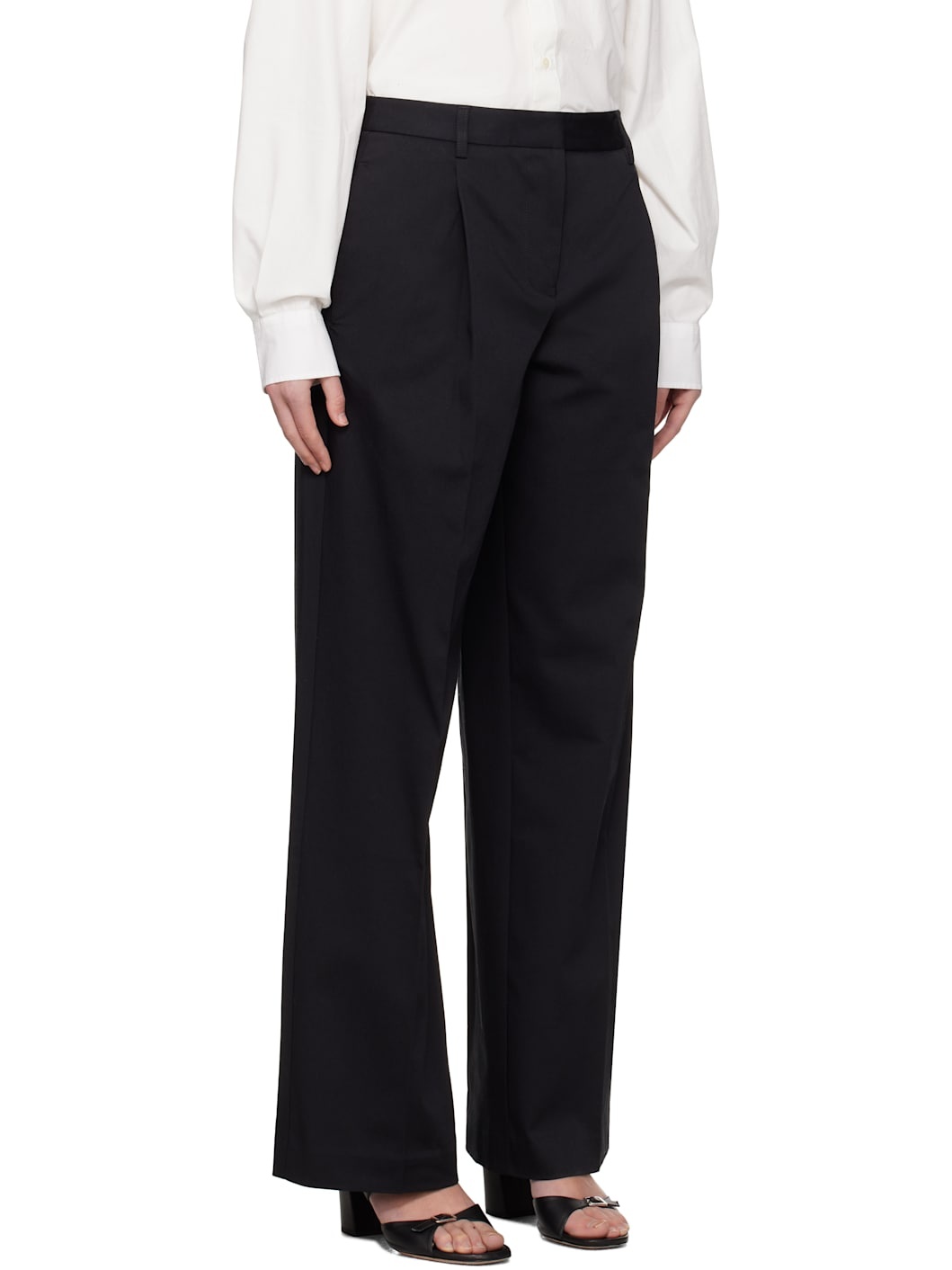 Black Summer Chino Trousers - 2