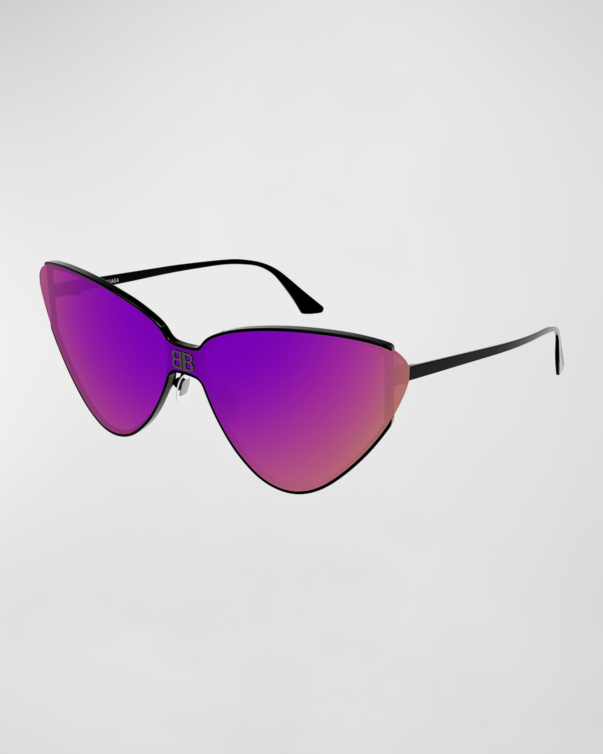 Logo Metal Cat-Eye Sunglasses - 1