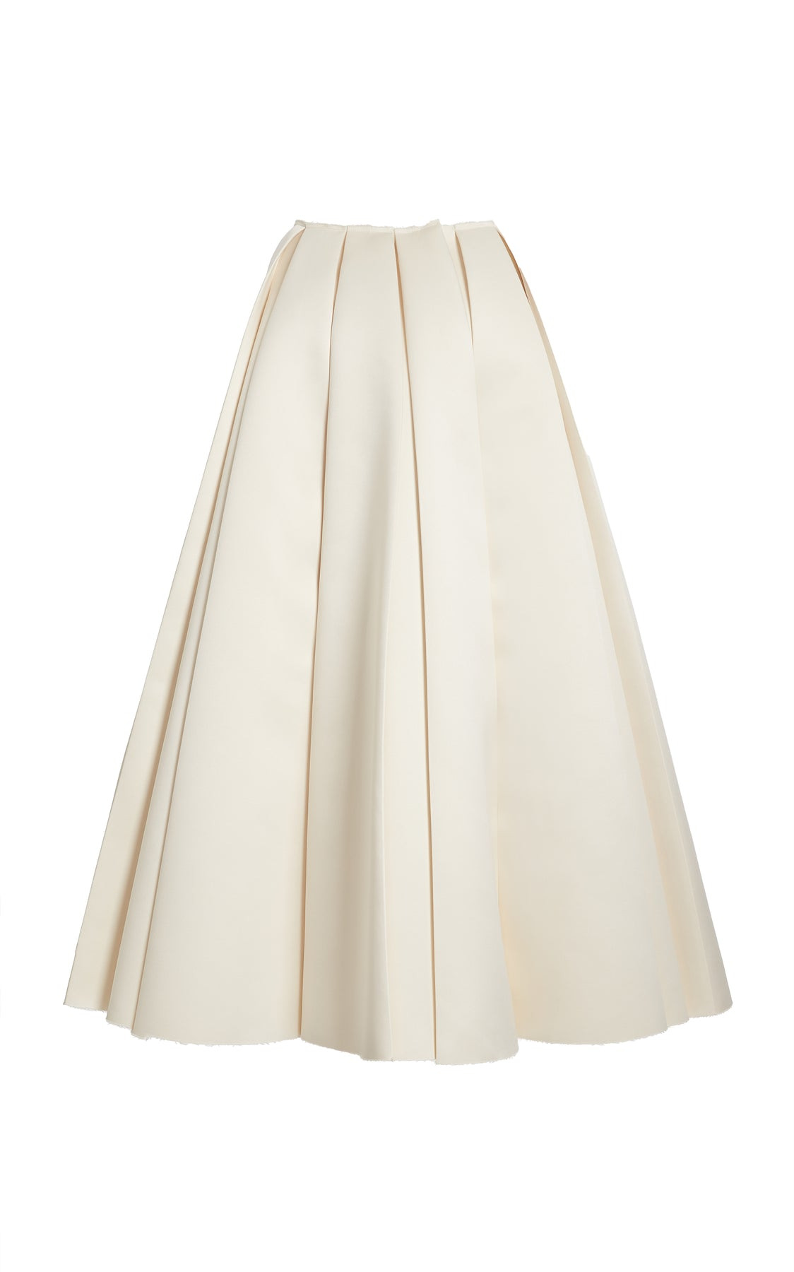 SATIN PANELLED SKIRT IVORY - 8