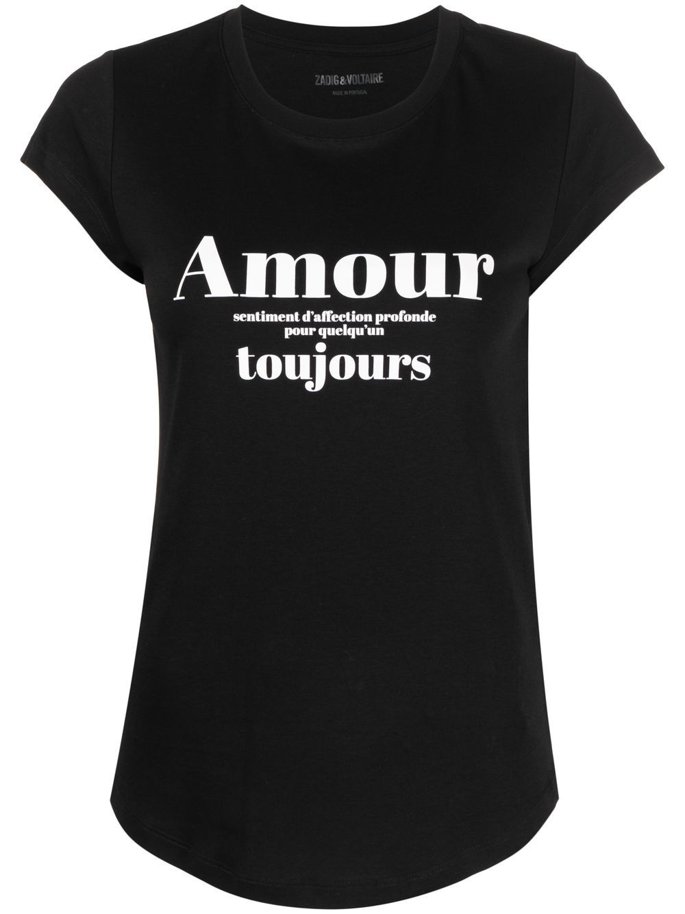 slogan-print organic cotton T-shirt - 1