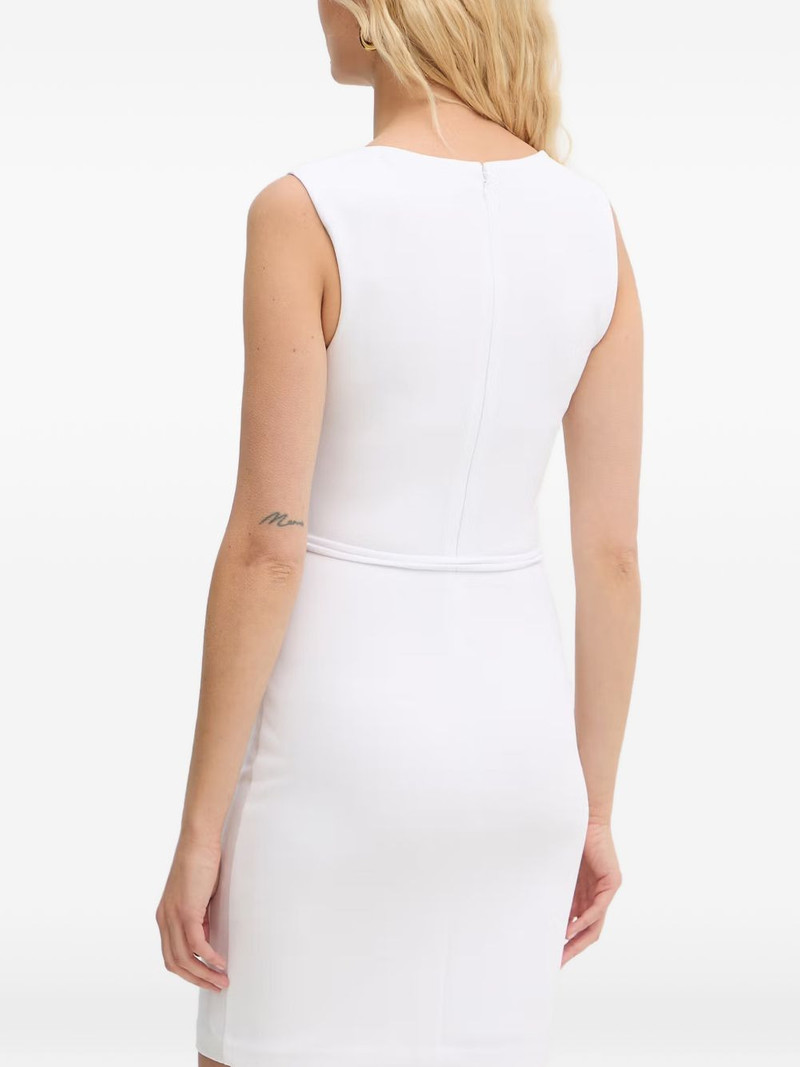 square-neck belted mini dress 3