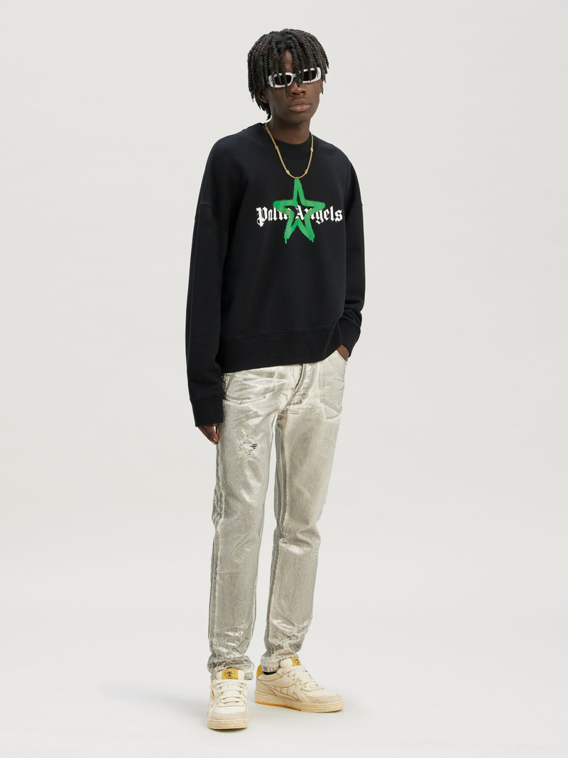 Palm Angels Star Sprayed Crewneck outlook