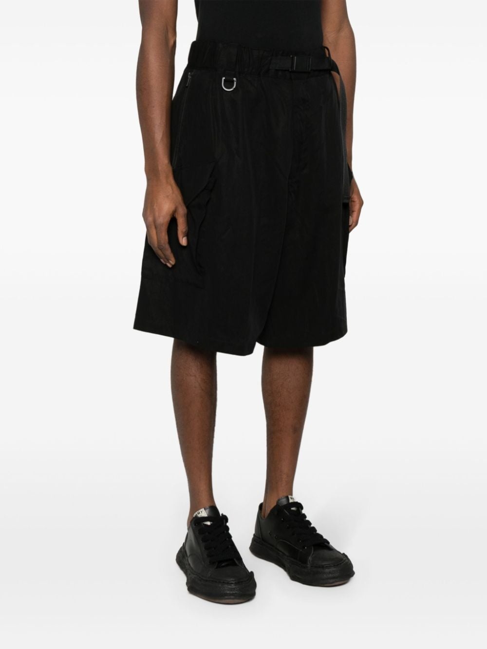 twill cargo shorts - 3