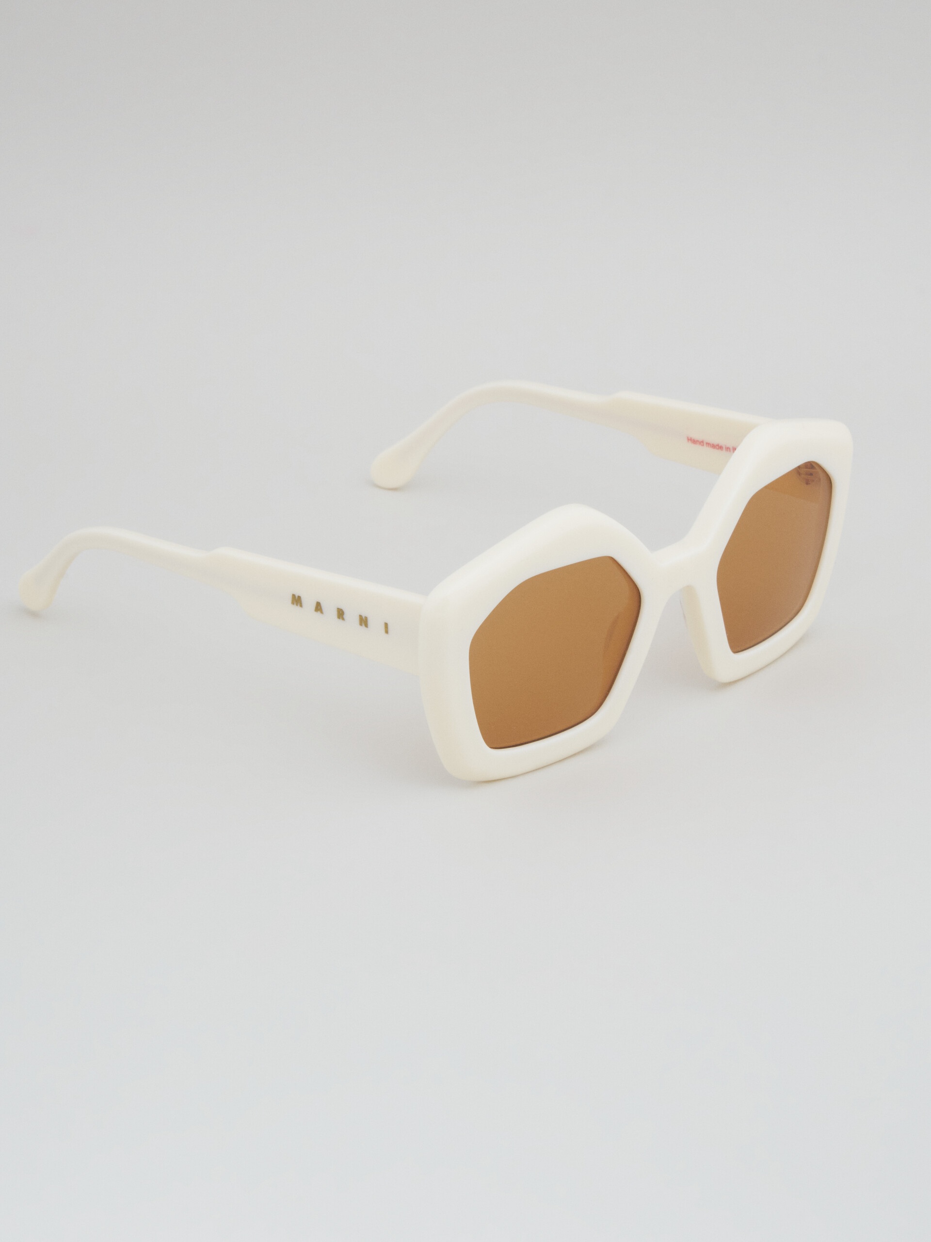 WHITE ACETATE LAUGHING WATERS SUNGLASSES - 2