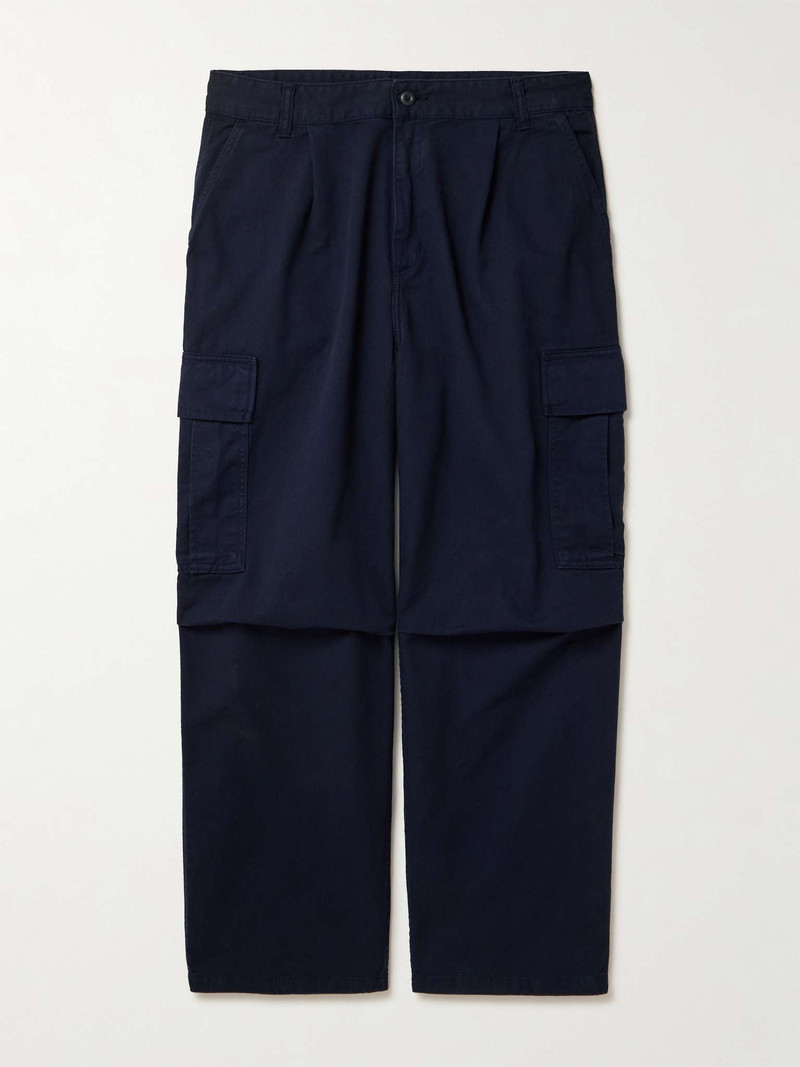 Cole Straight-Leg Organic Cotton-Twill Cargo Trousers 1