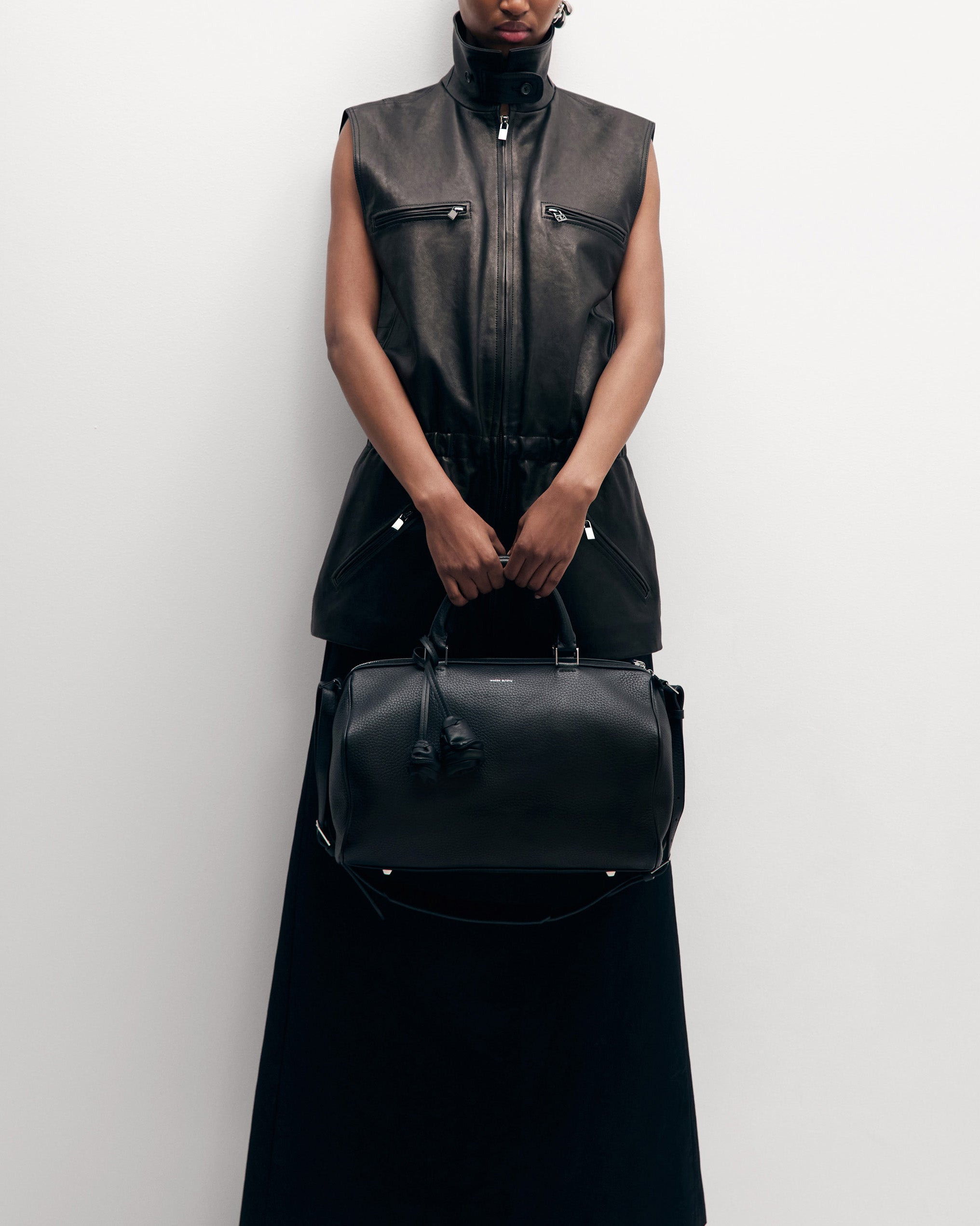 Varsovia bag in black leather - 7
