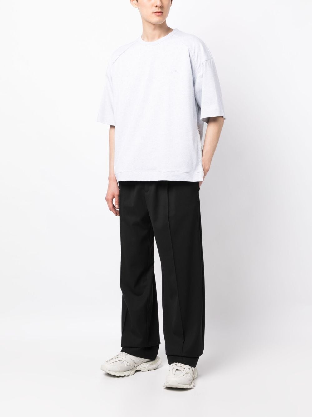 oversized drawstring T-shirt - 2