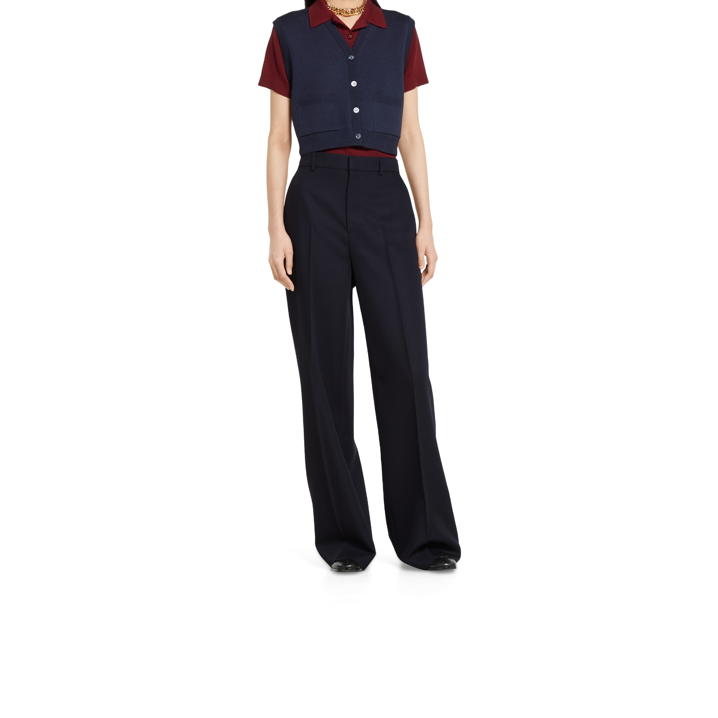 Wool pants with logo - 3