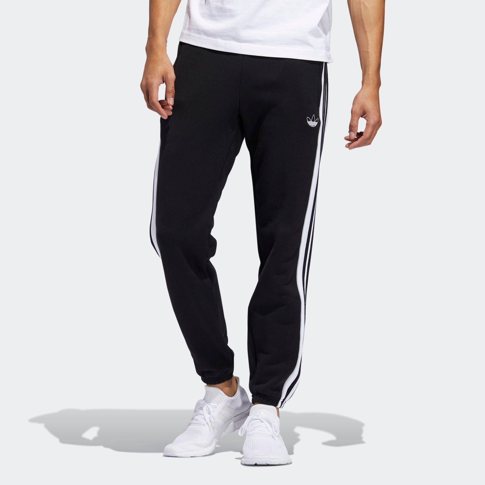 adidas originals 3-Stripe Panel Sweatpants logo ED6255 - 2