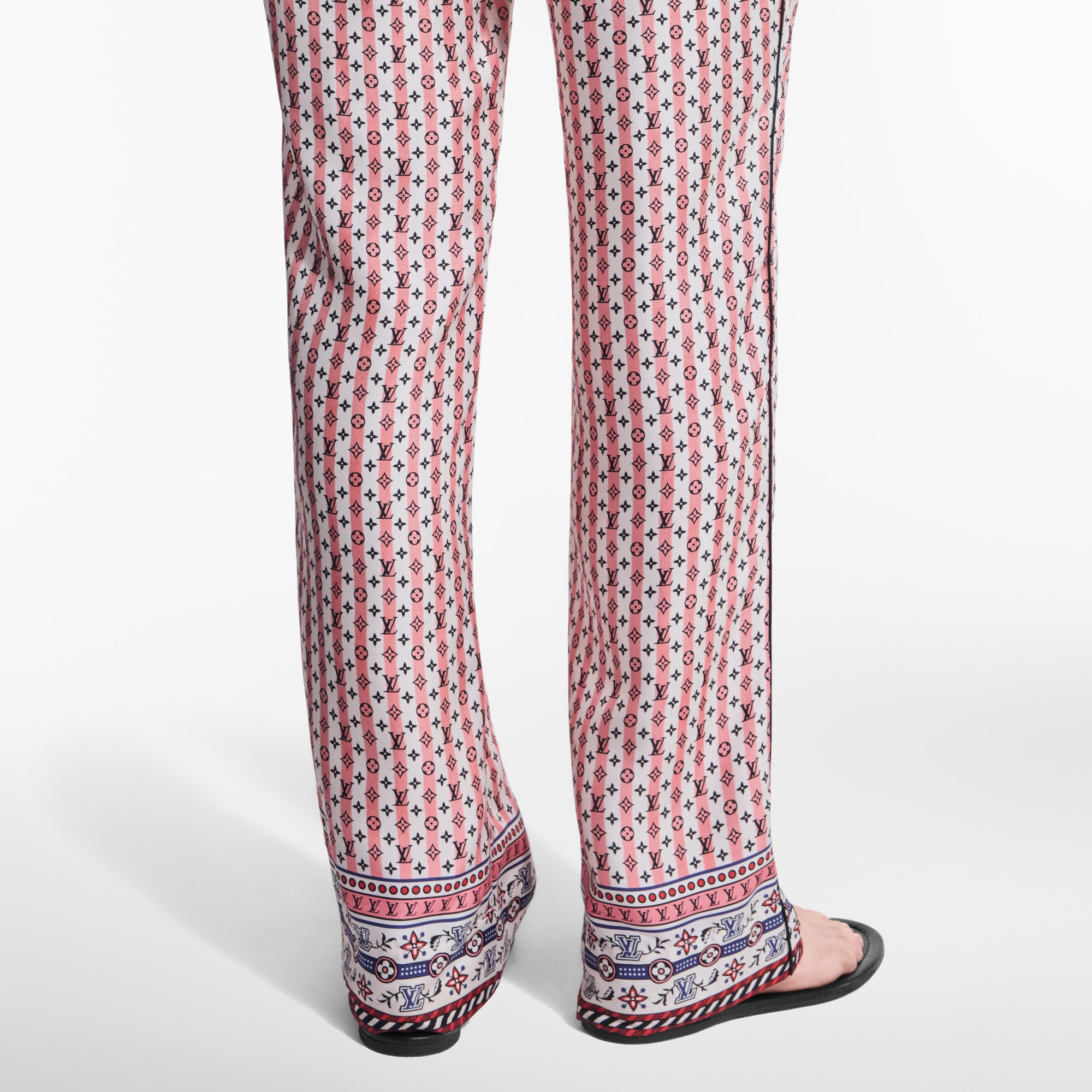 Scarf Print Pajama Pants - 5