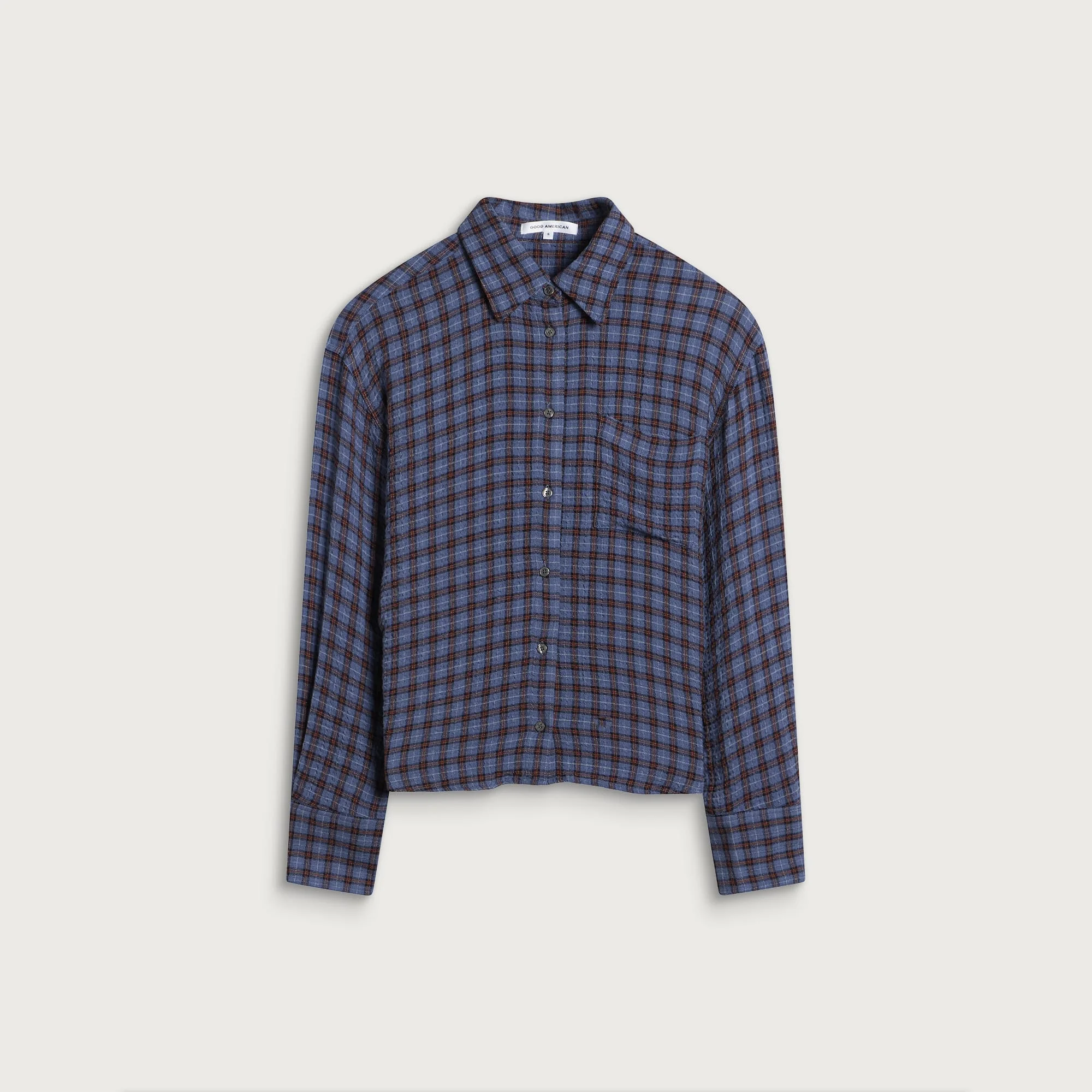 Good American Crinkle Easy Shirt - 1
