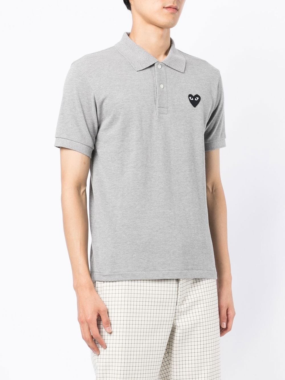 heart patch polo shirt - 6