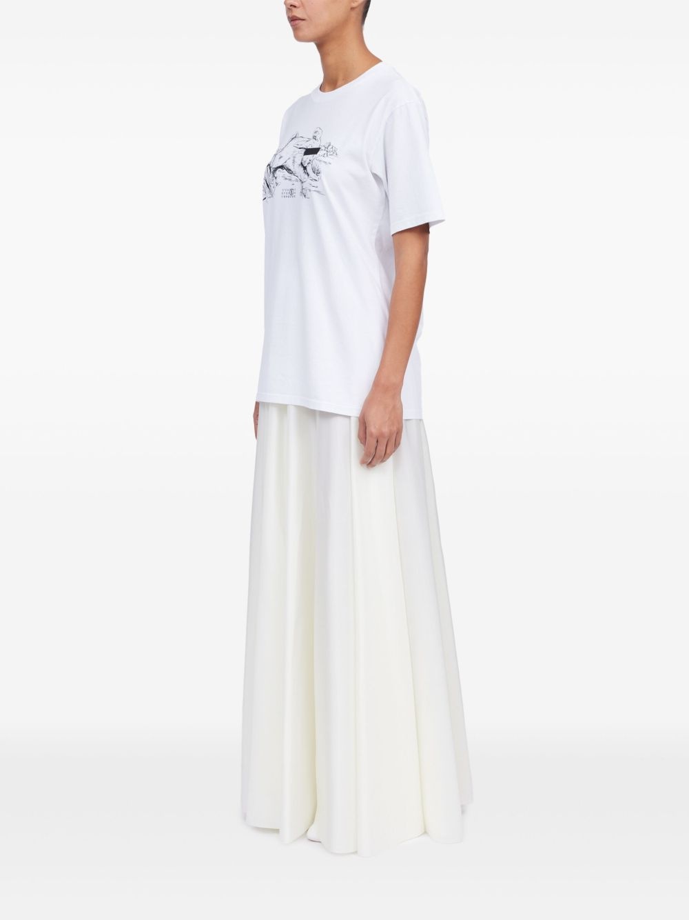 illustration-print T-shirt - 4