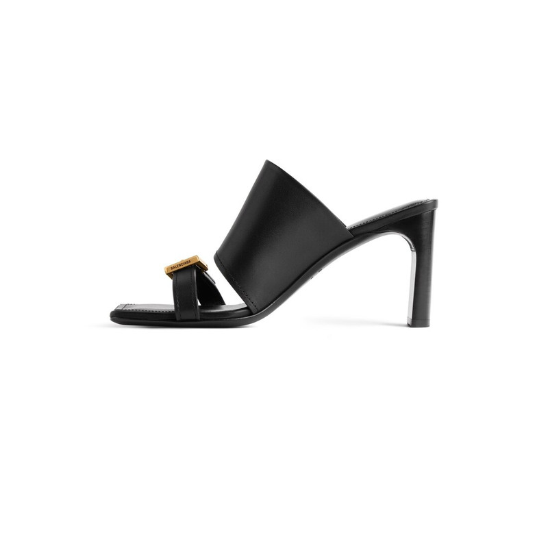 BALENCIAGA Women's Bel Air 80mm Sandal  in Black outlook