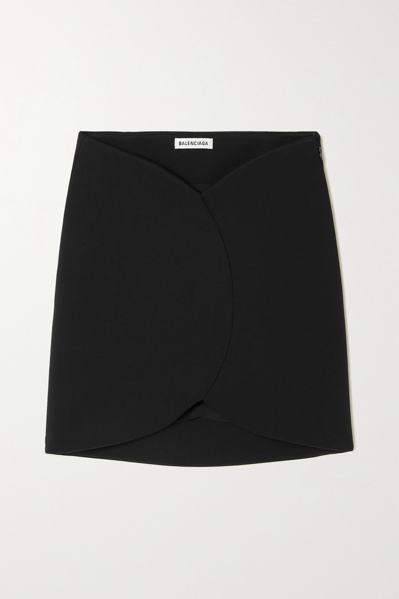 Panelled stretch-ponte mini skirt - 1