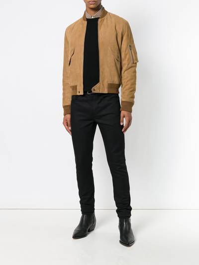 SAINT LAURENT zipped bomber jacket outlook