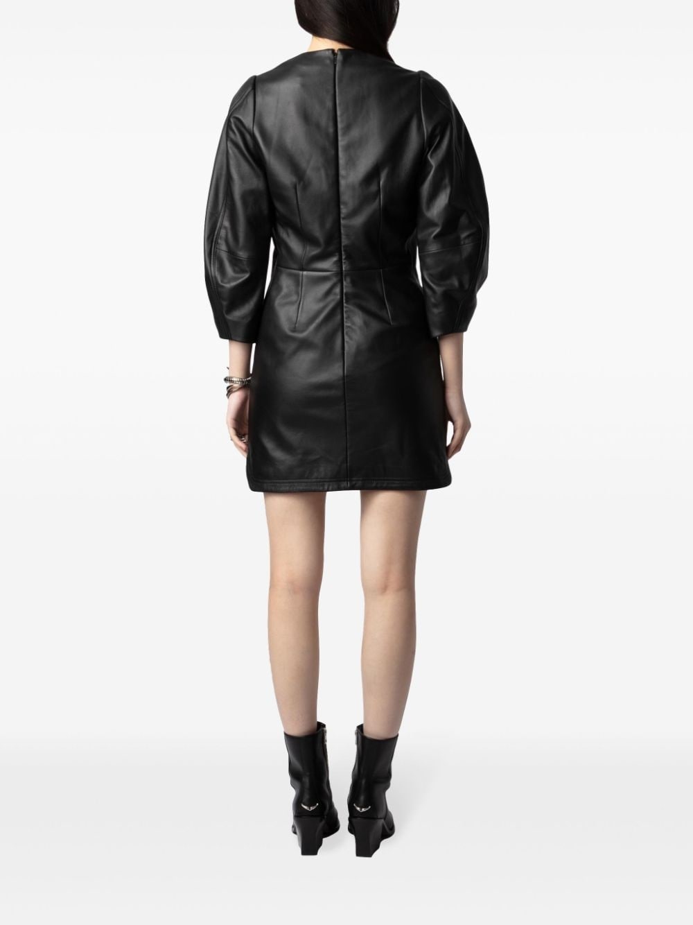 leather minidress - 4