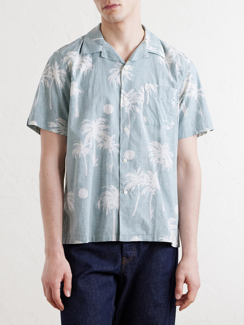 New Palmito Convertible-Collar Printed Cotton Shirt 3