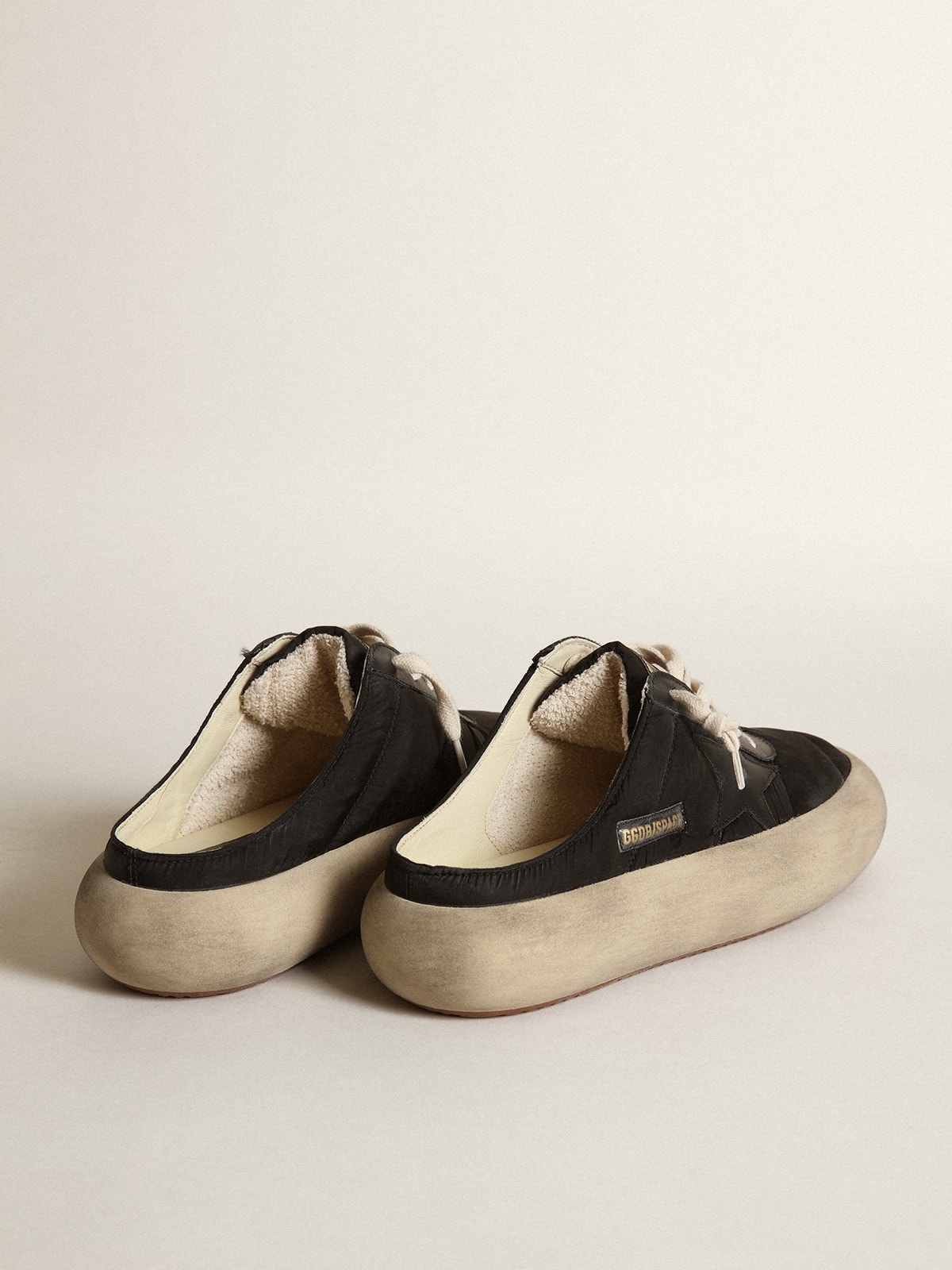 Women's Space-Star Sabots with leather star and shearling lining - 5
