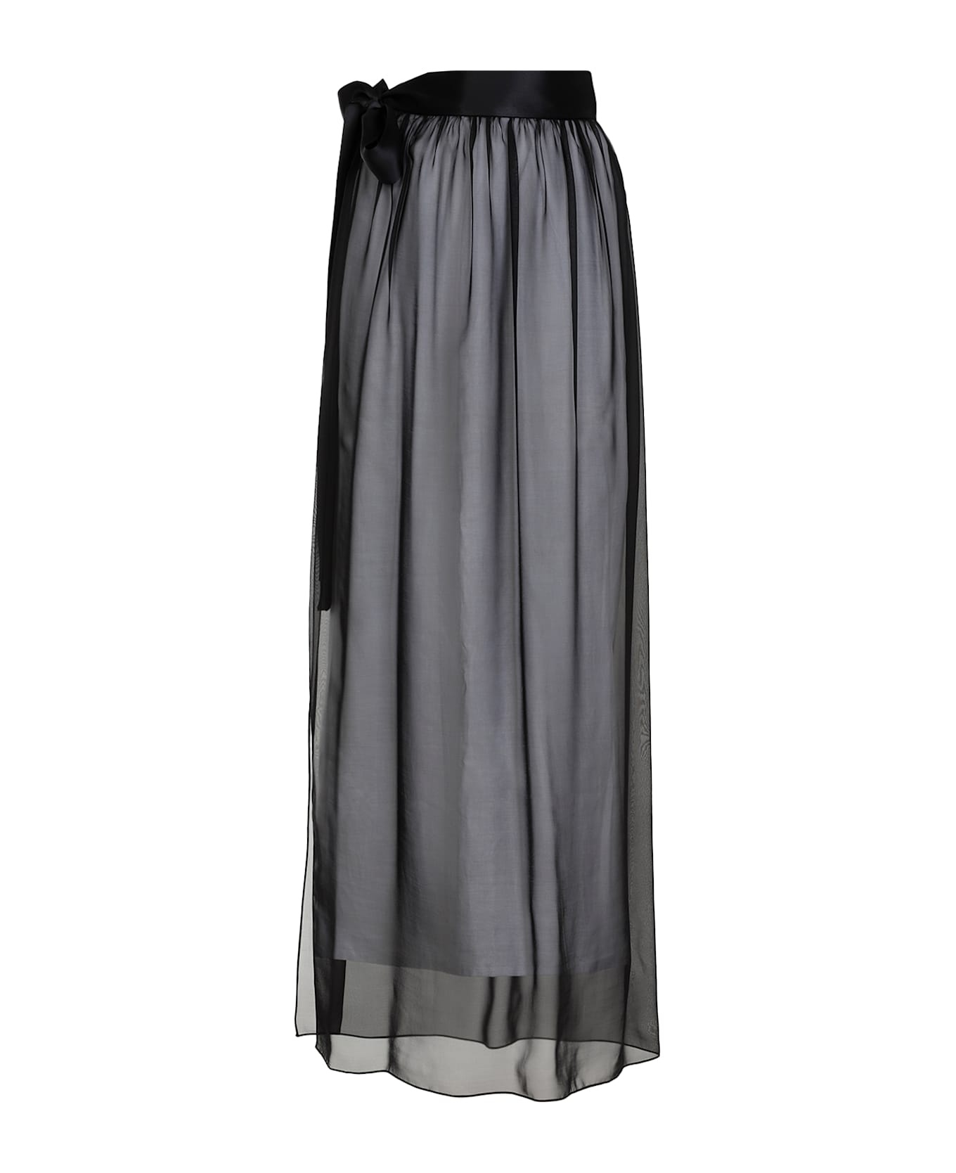 Silk Long Skirt - 2