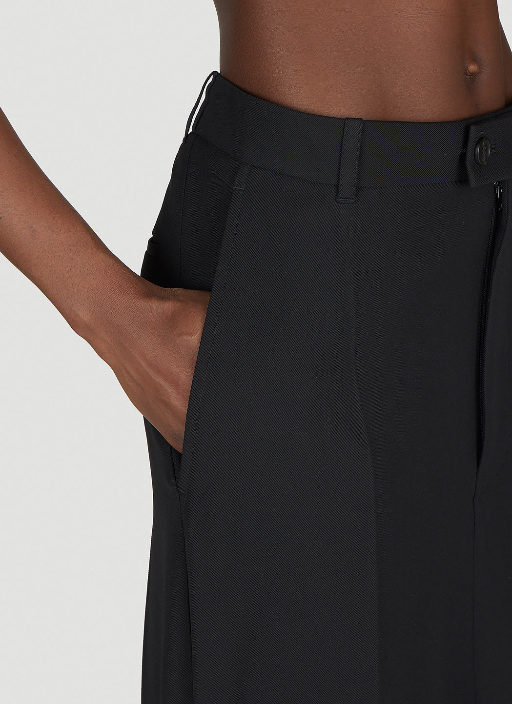 Balenciaga Women Godet Draped Skirt - 5