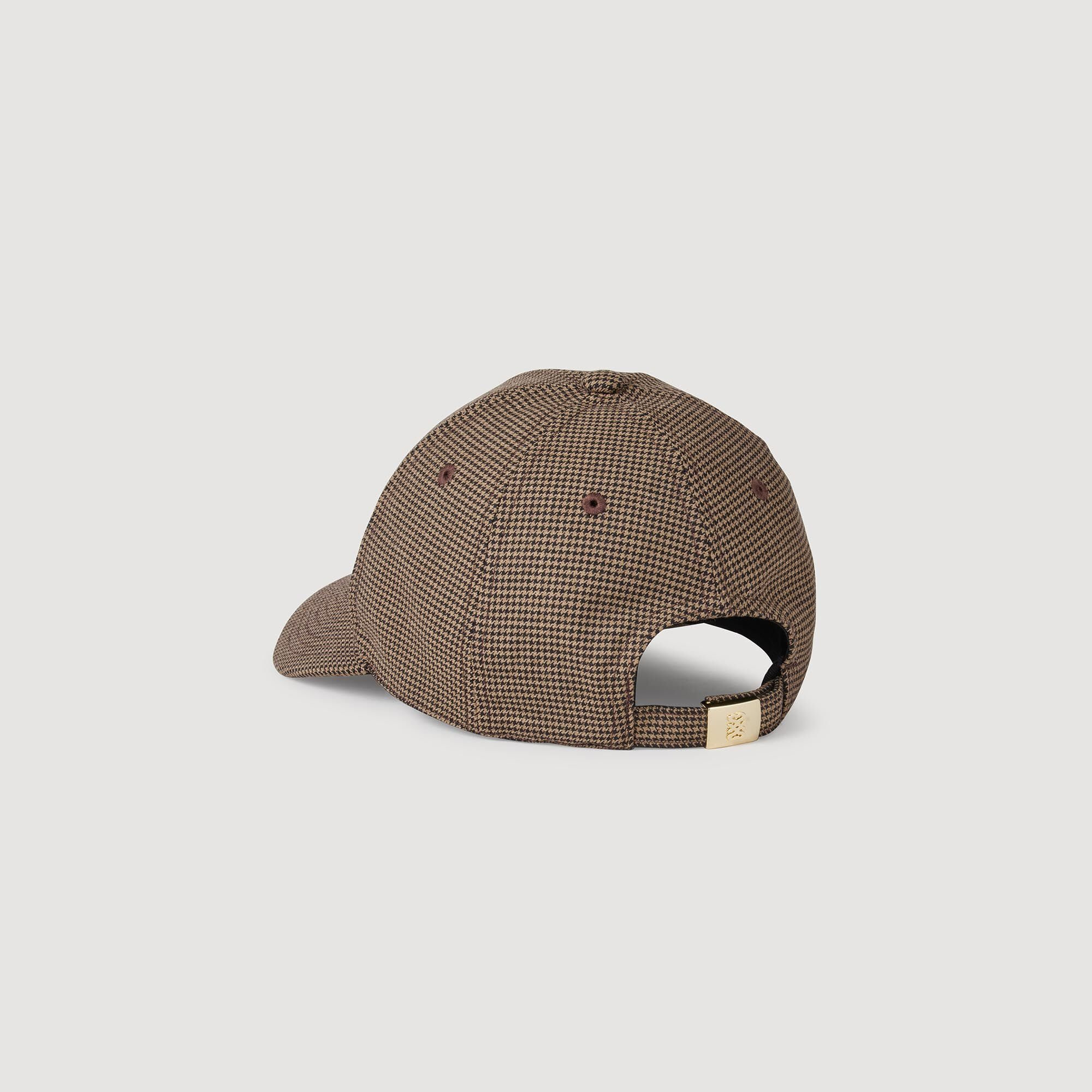 HOUNDSTOOTH PRINT CAP - 4