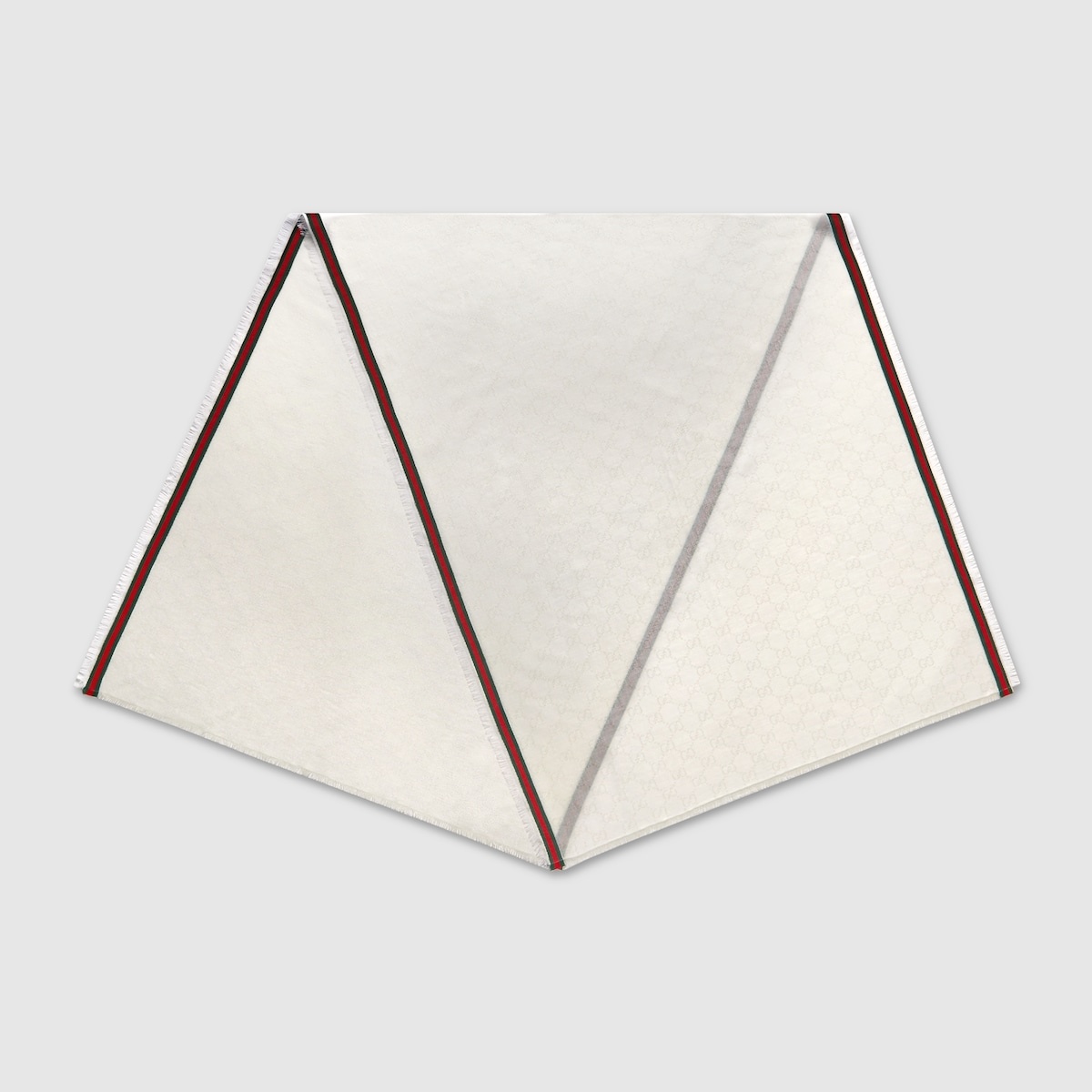 GG silk cotton stole - 2