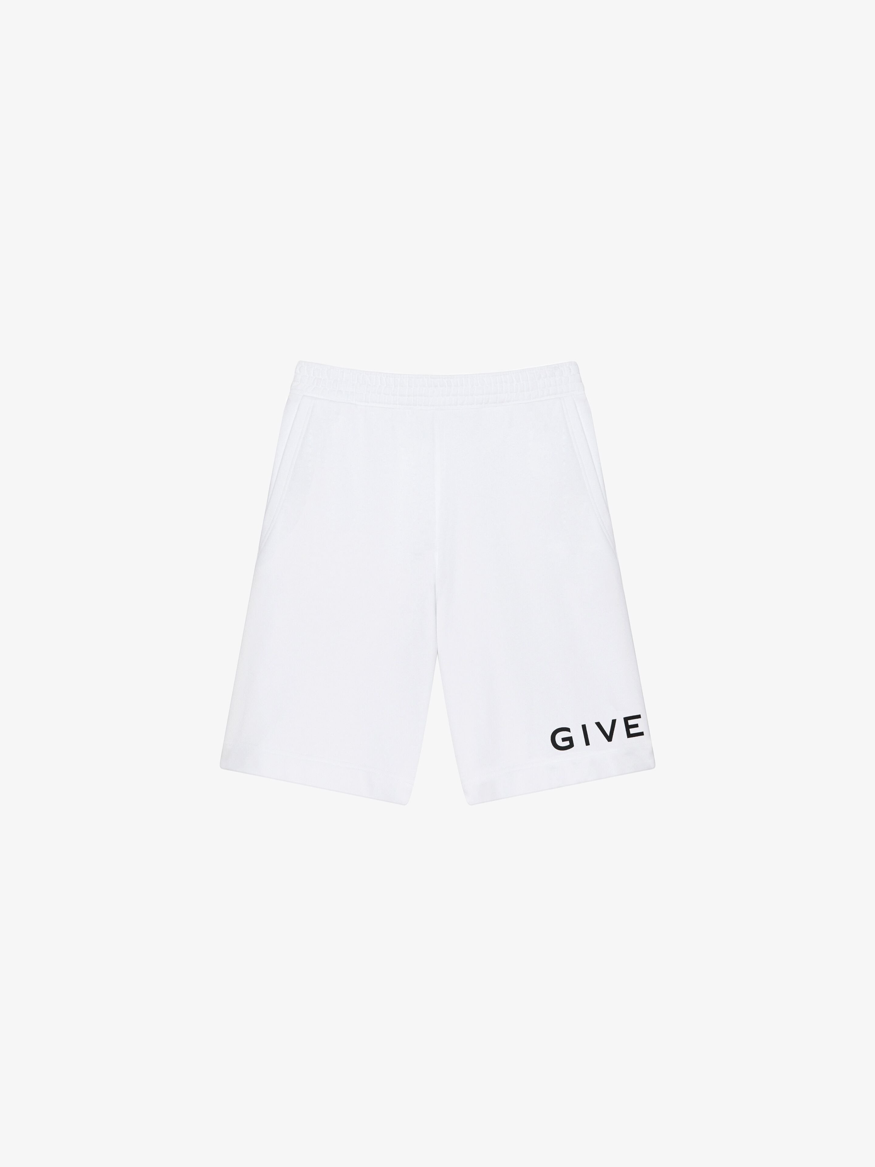 GIVENCHY ARCHETYPE BERMUDA SHORTS IN FLEECE - 1